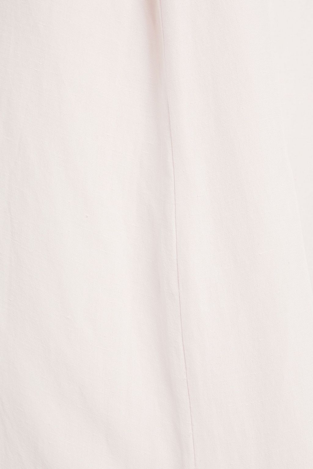 GINIA Linen and silk-blend shantung mini dress