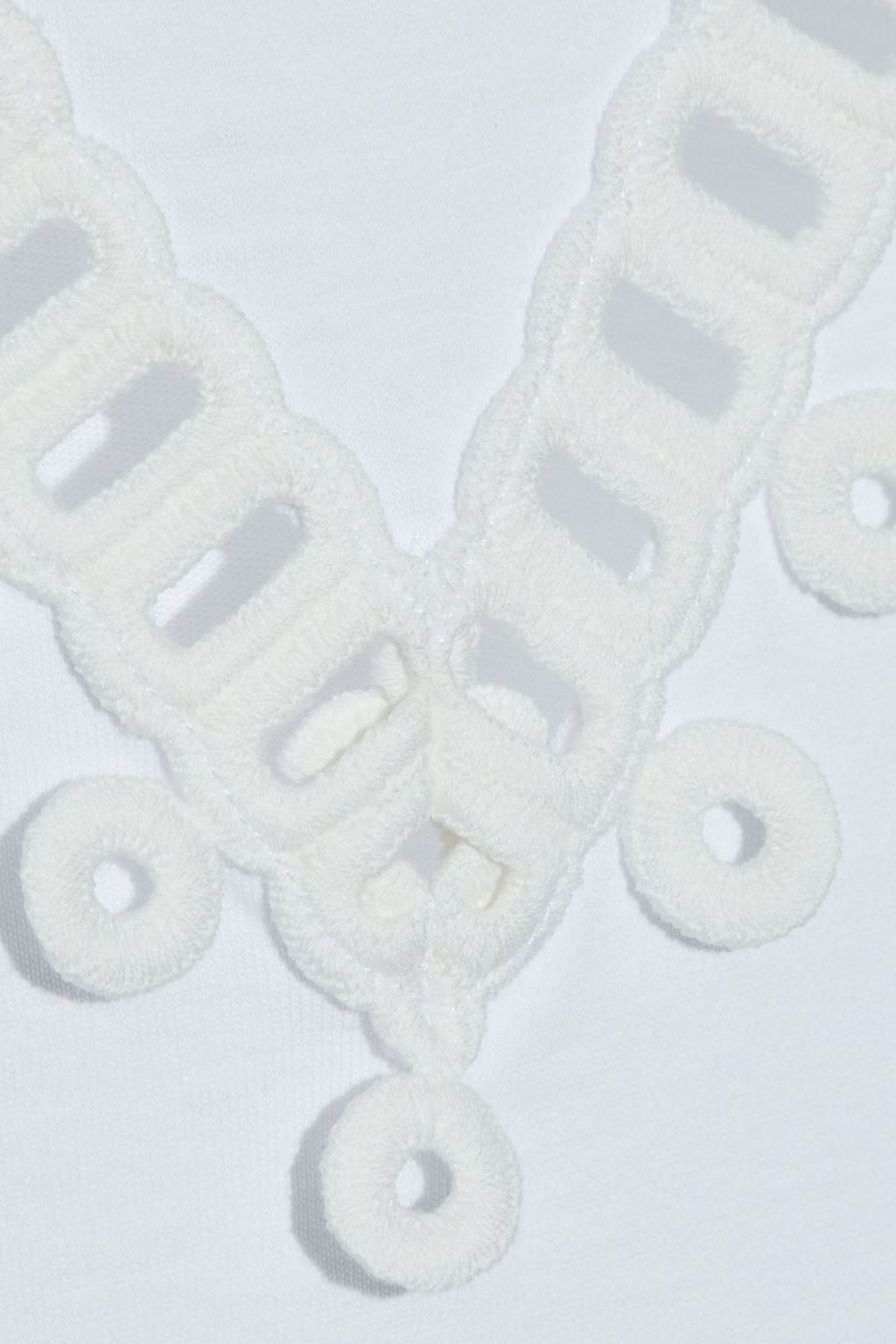 SEE BY CHLOÉ Crochet-trimmed cotton-jersey top