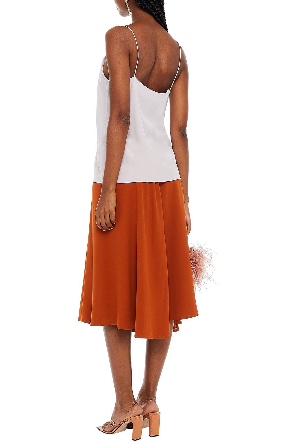 GINIA Silk crepe de chine camisole