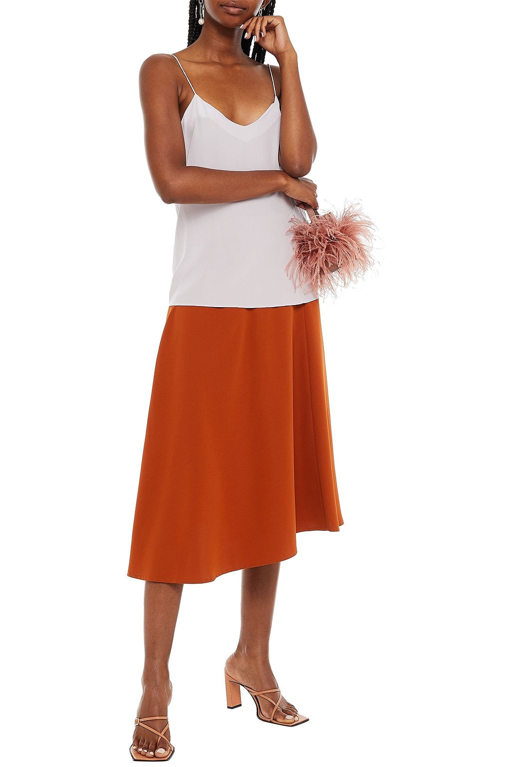 GINIA Silk crepe de chine camisole