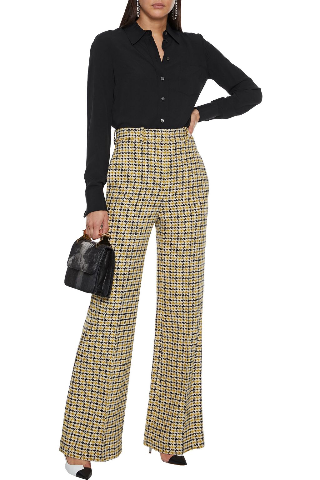 MICHAEL KORS COLLECTION Silk-blend crepe shirt