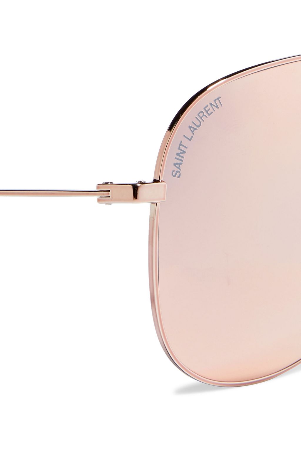 SAINT LAURENT Classic 11 aviator-style gold-tone sunglasses