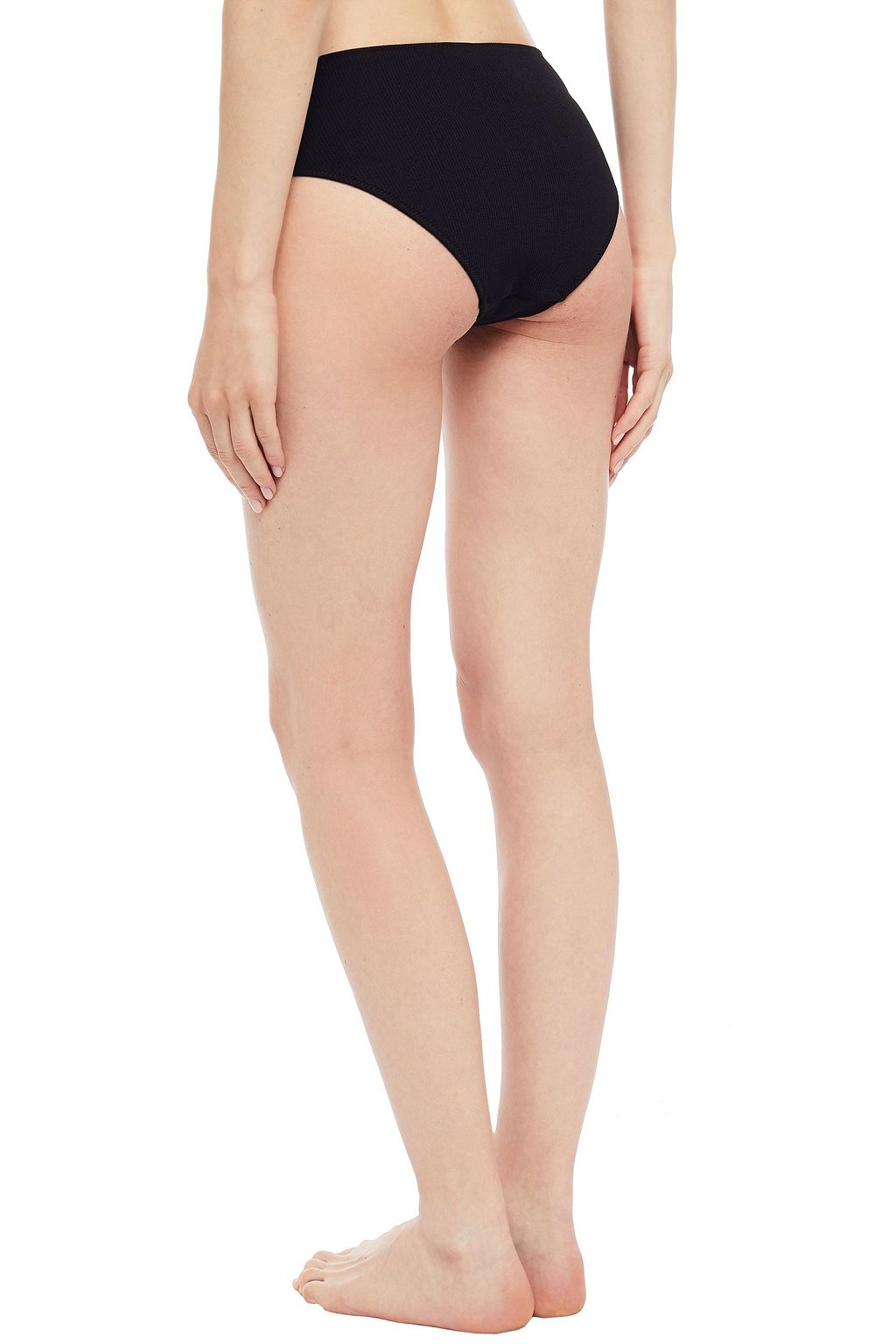 GANNI Ribbed mid-rise bikini briefs