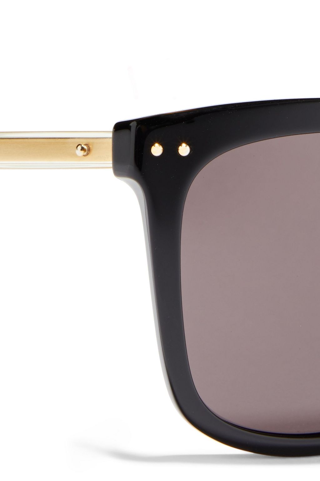 BOTTEGA VENETA D-frame gold-tone and acetate sunglasses