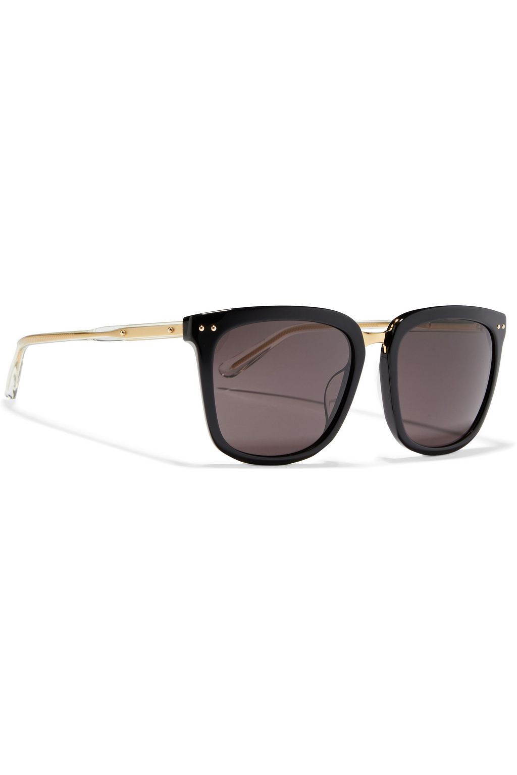 BOTTEGA VENETA D-frame gold-tone and acetate sunglasses