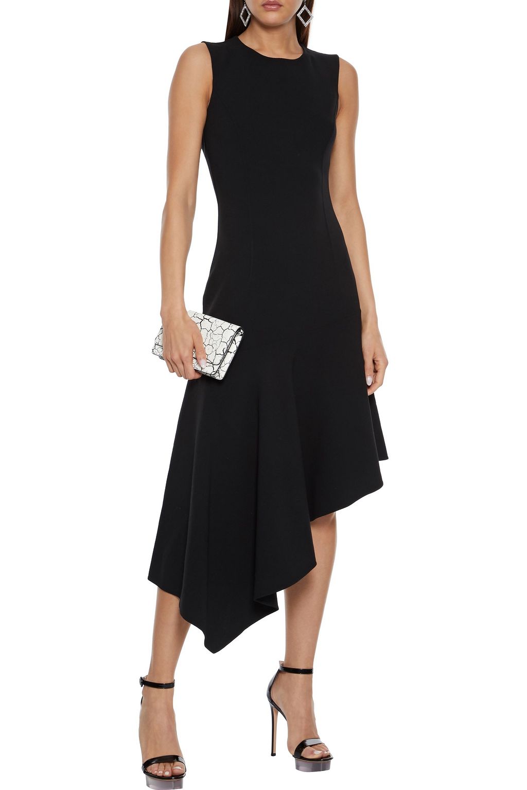 MICHAEL KORS COLLECTION Asymmetric wool-blend dress