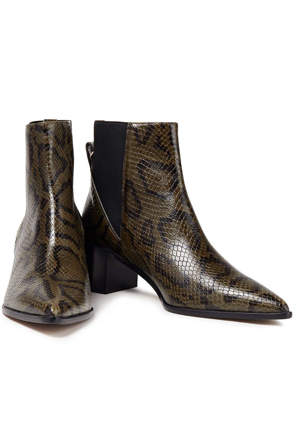 ATP ATELIER Donaci snake-effect leather ankle boots