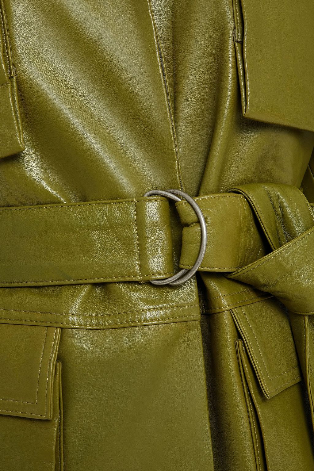 MUUBAA Chloe belted leather jacket