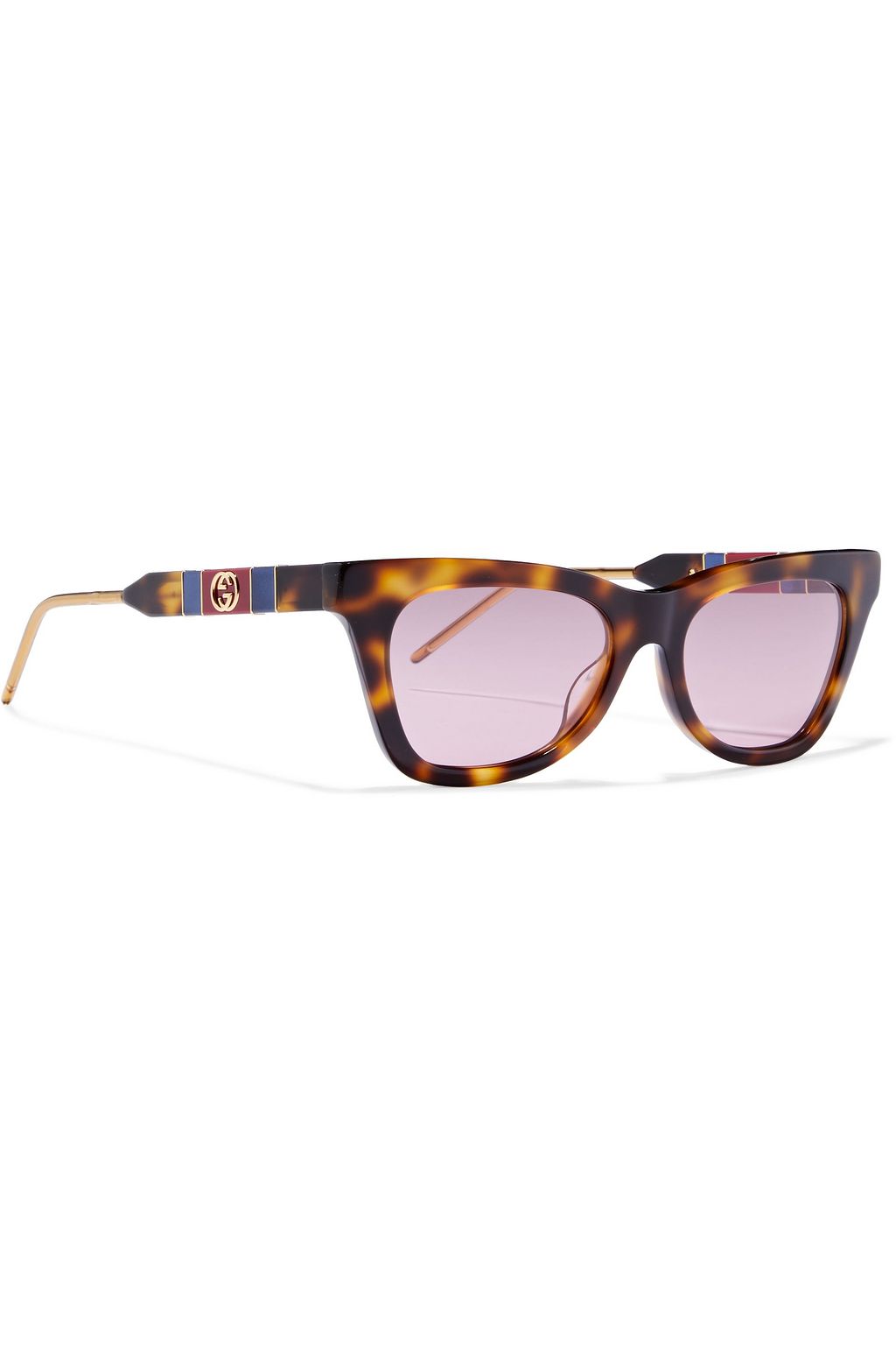 GUCCI D-frame tortoiseshell acetate sunglasses