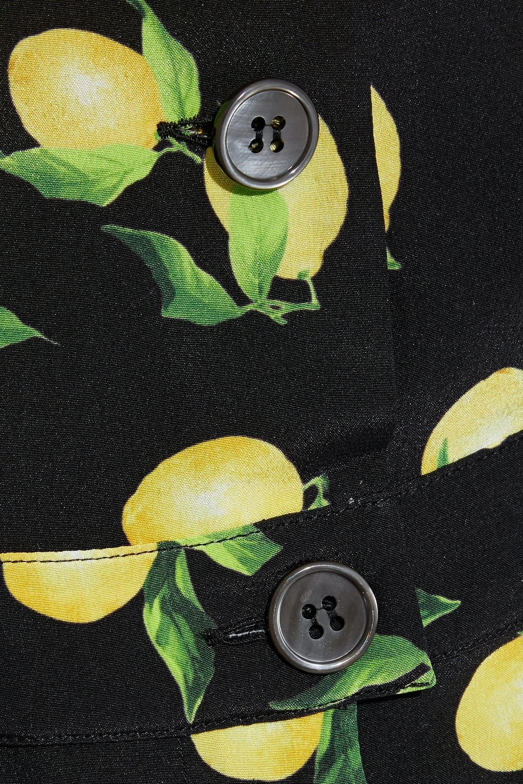 MICHAEL KORS COLLECTION Gathered printed silk crepe de chine playsuit