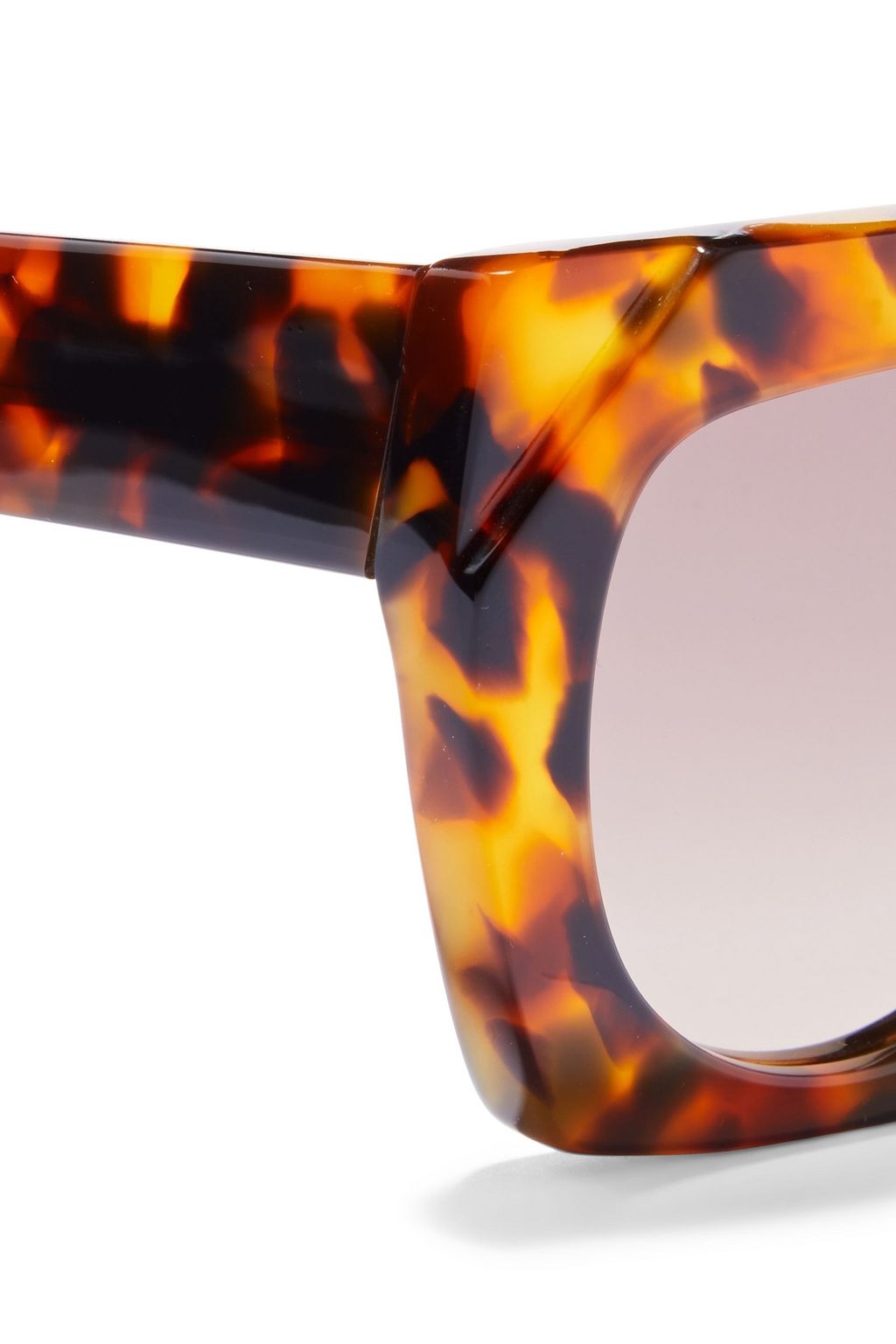 GANNI Square-frame tortoiseshell acetate sunglasses