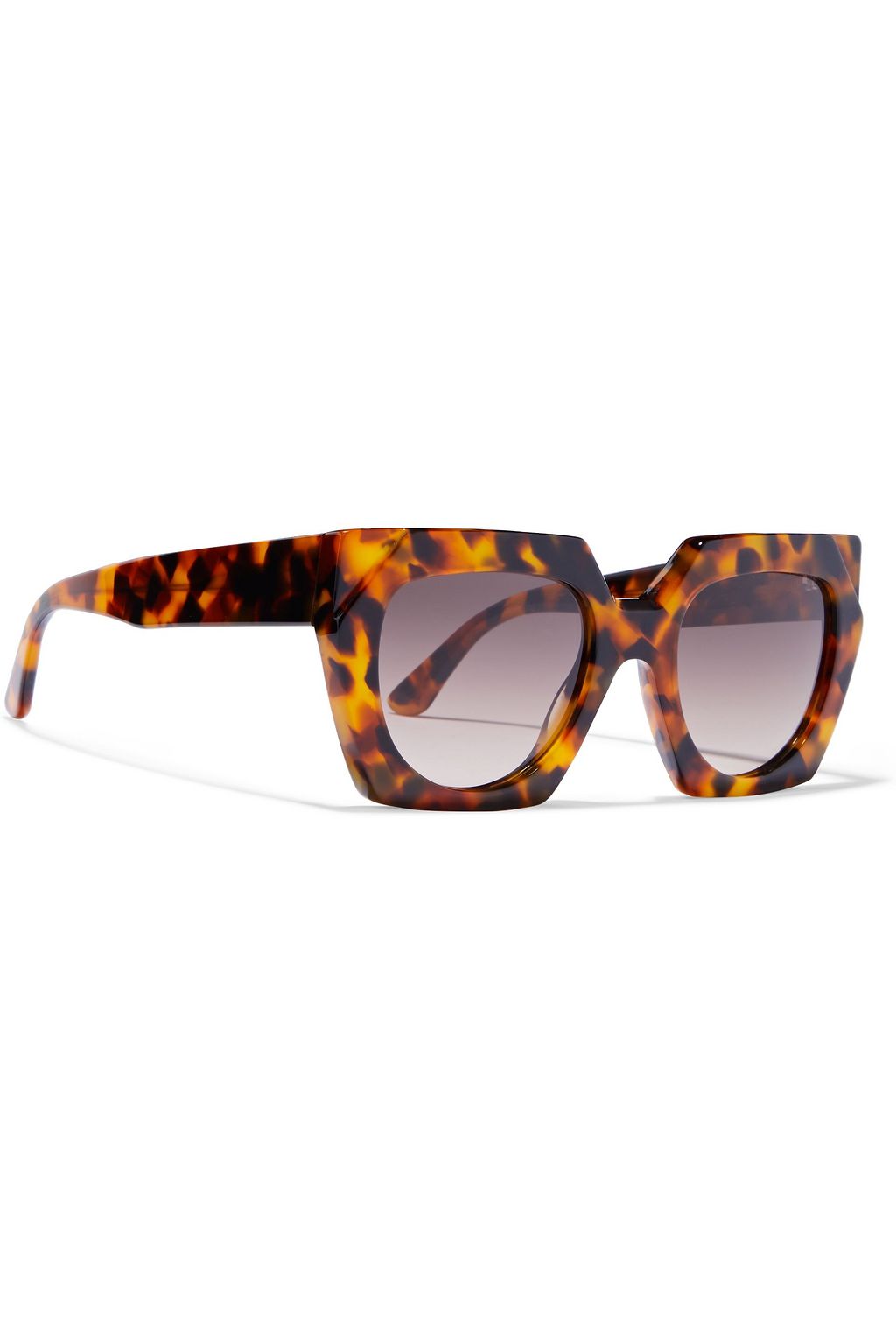 GANNI Square-frame tortoiseshell acetate sunglasses