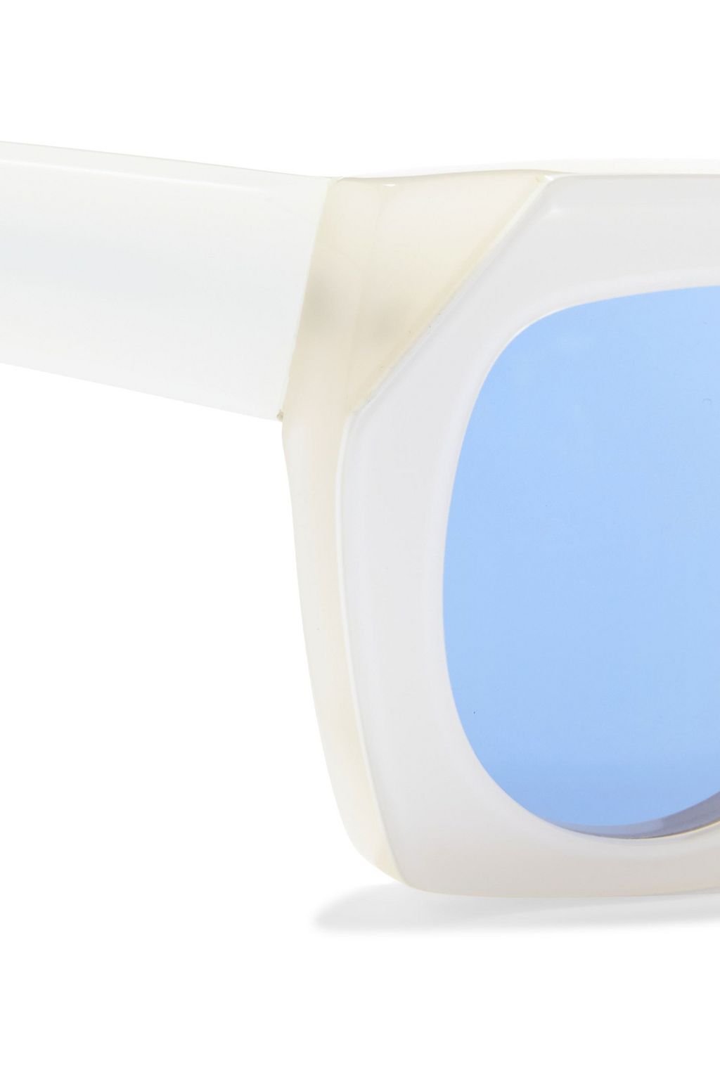 GANNI Sonnenbrille mit eckigem Rahmen aus Azetat