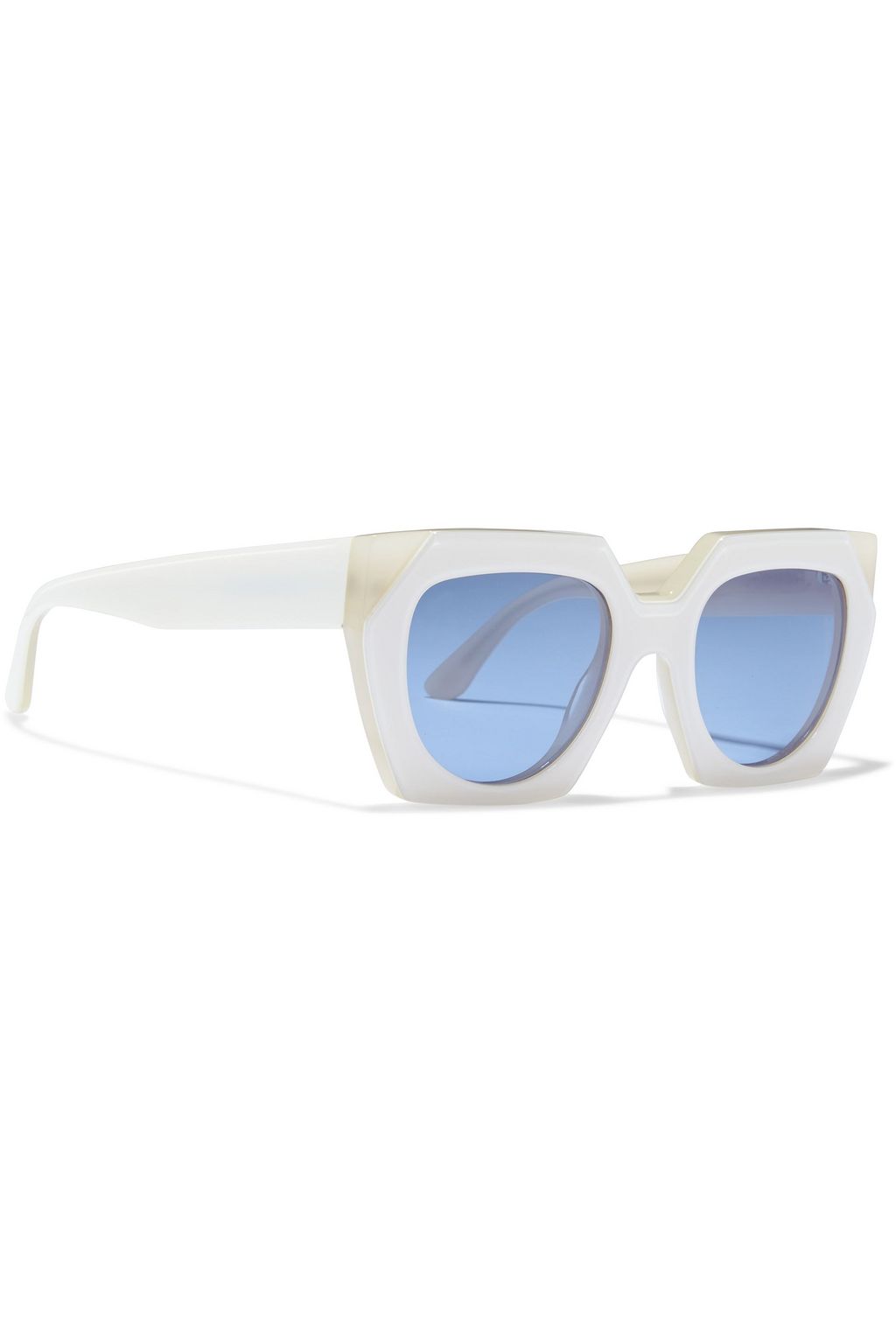 GANNI Sonnenbrille mit eckigem Rahmen aus Azetat