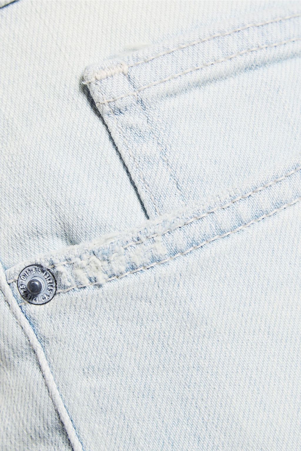 CURRENT/ELLIOTT The Fling cropped distressed mid-rise straight-leg jeans