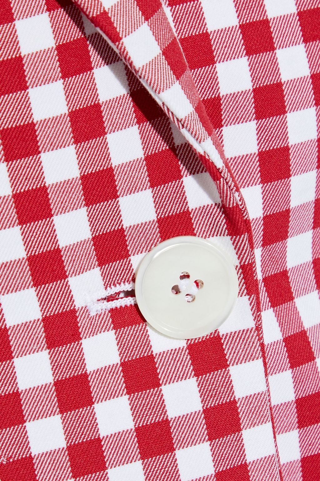 MICHAEL KORS COLLECTION Gingham cotton blazer