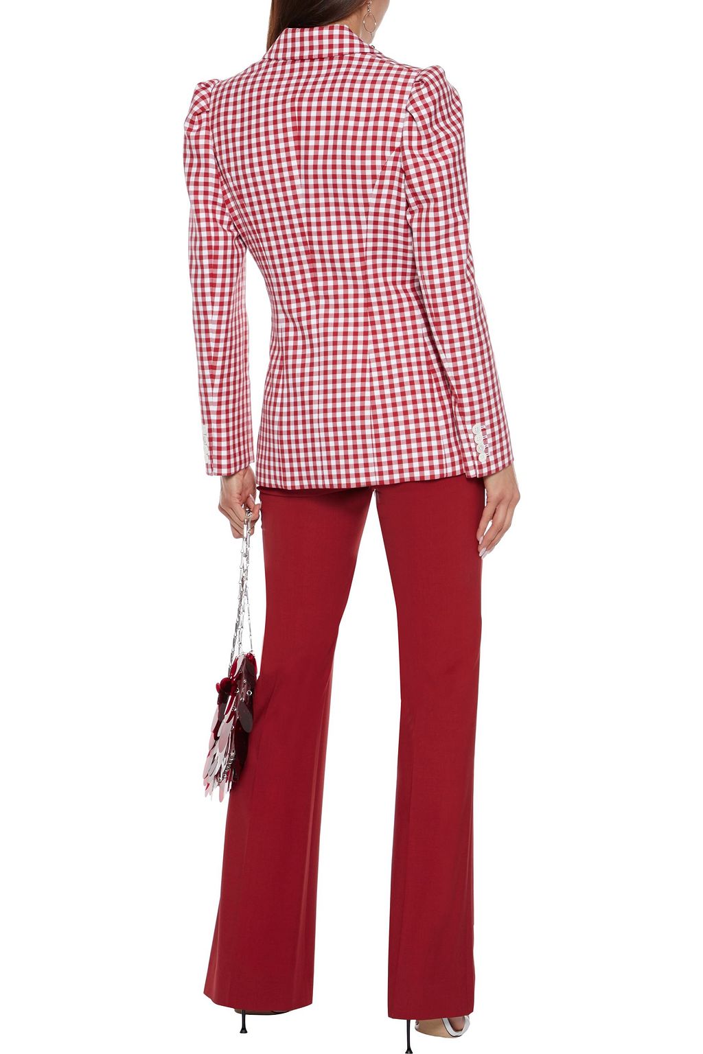 MICHAEL KORS COLLECTION Gingham cotton blazer