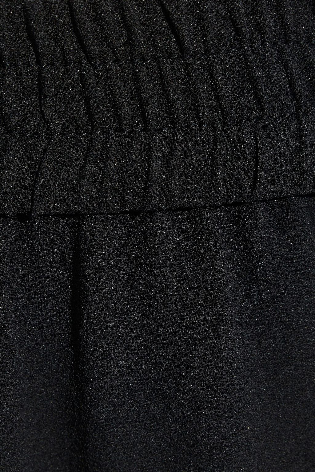 MICHAEL KORS COLLECTION Gathered silk-crepe straight-leg pants