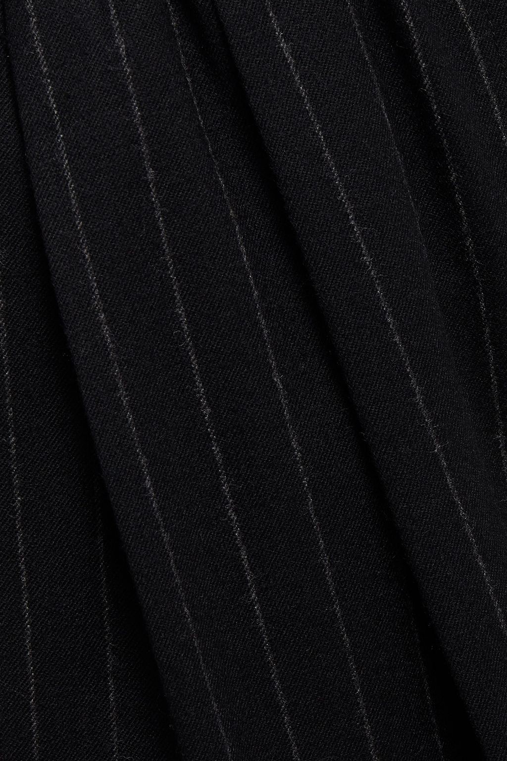LOULOU STUDIO Moretta pleated pinstriped stretch-wool straight-leg pants