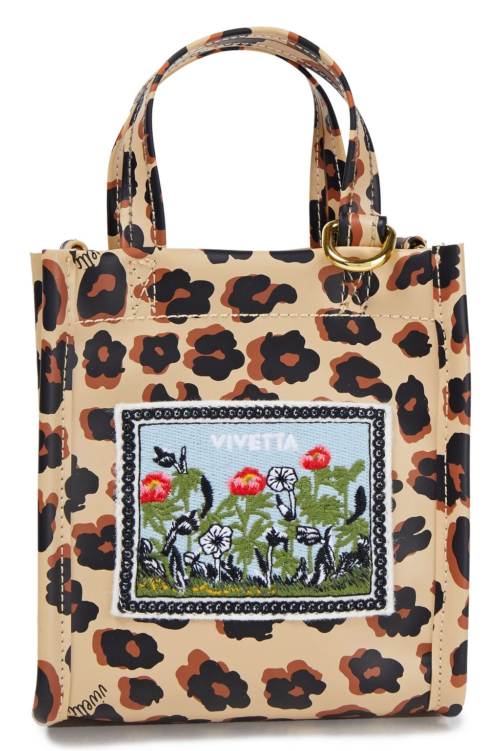 designer leopard print bag