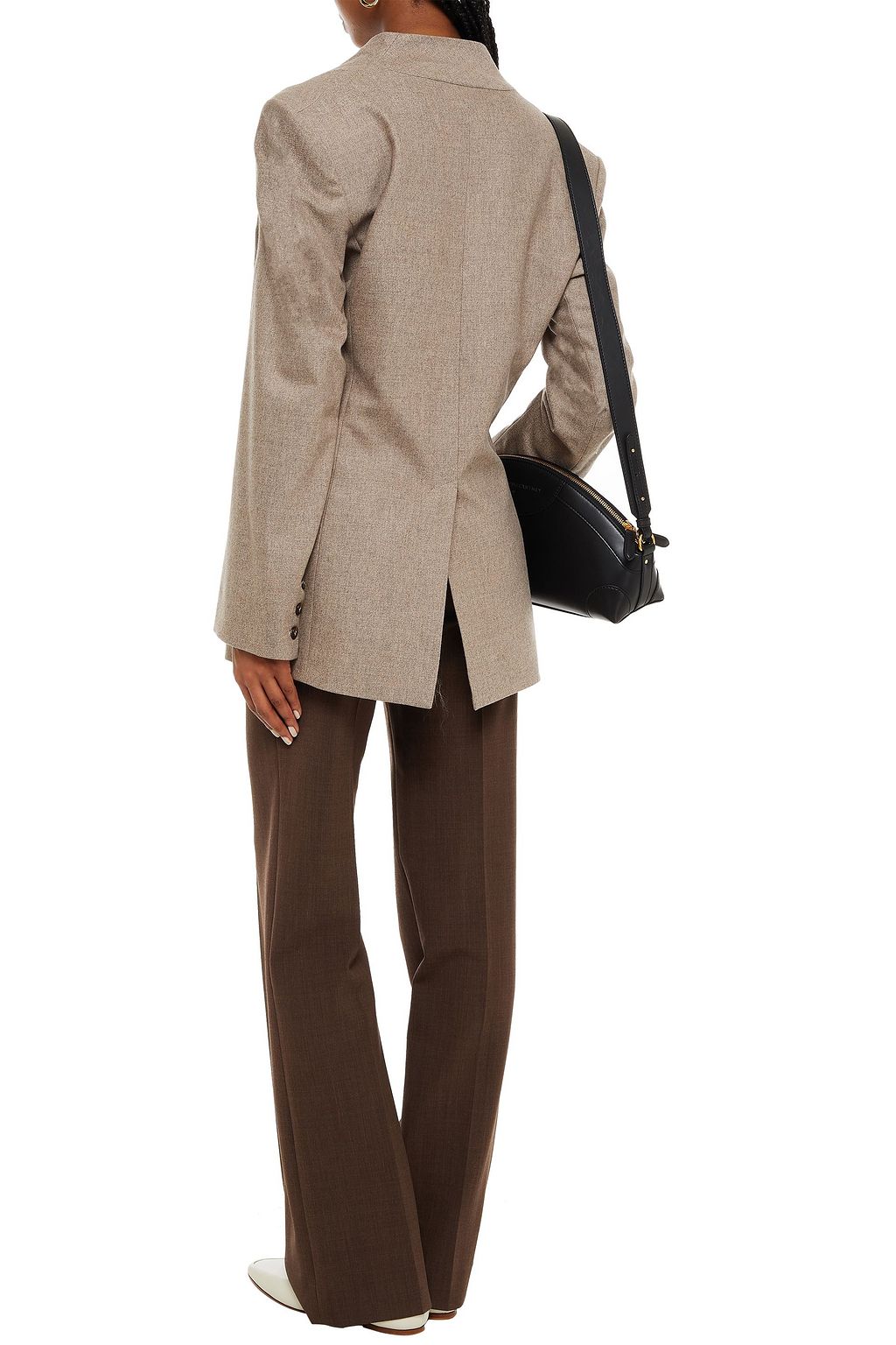 LOULOU STUDIO Folaca mélange wool-blend twill blazer