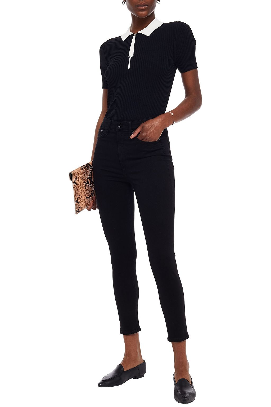 RAG & BONE Cropped high-rise skinny jeans