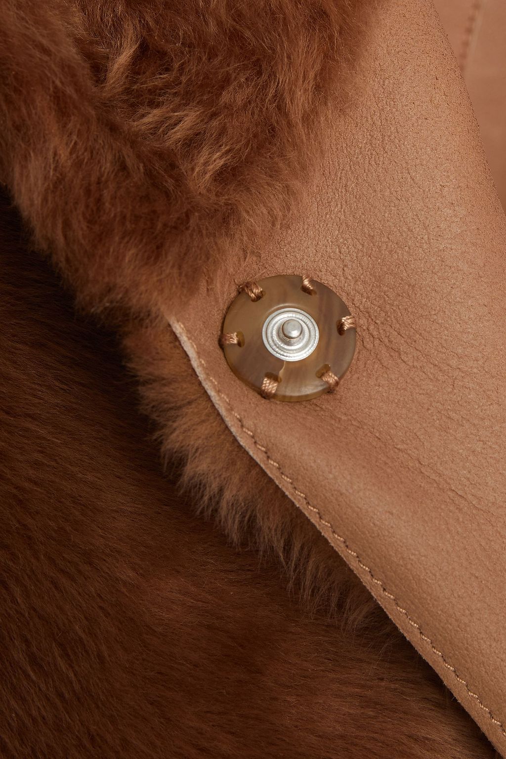 YVES SALOMON Reversible shearling hooded coat