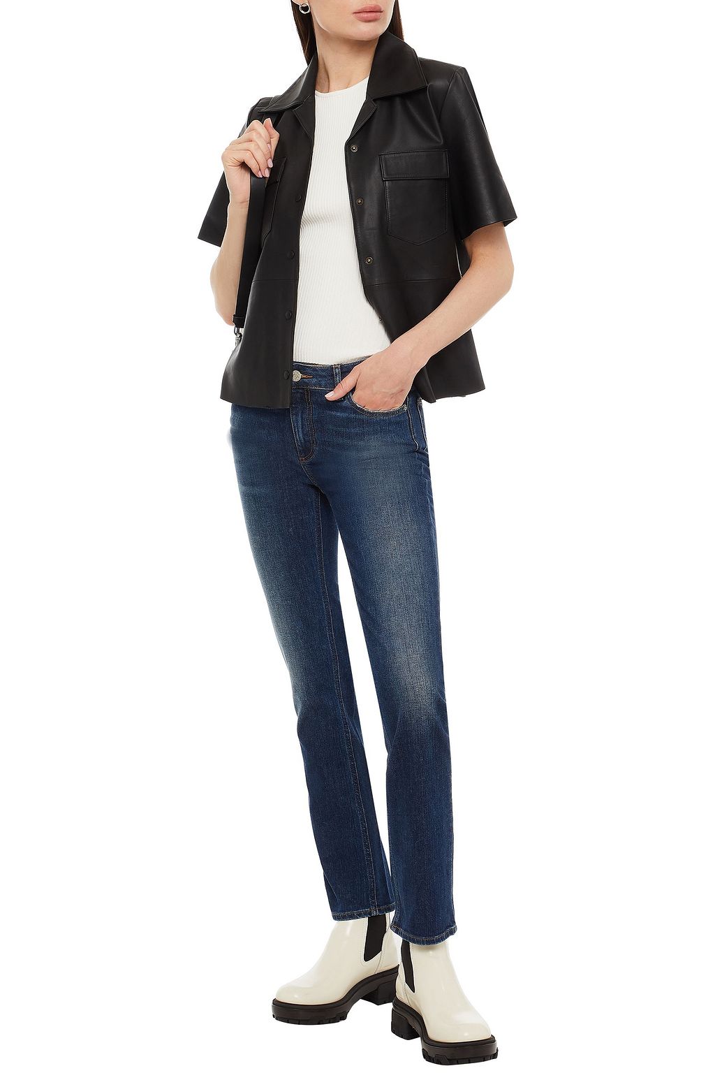 ACNE STUDIOS Mid-rise slim-leg jeans