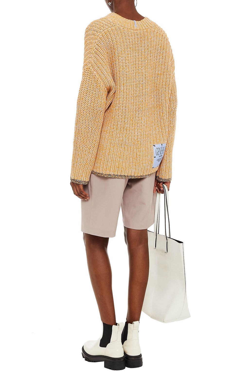 MCQ ALEXANDER MCQUEEN Genesis II marled ribbed cotton sweater
