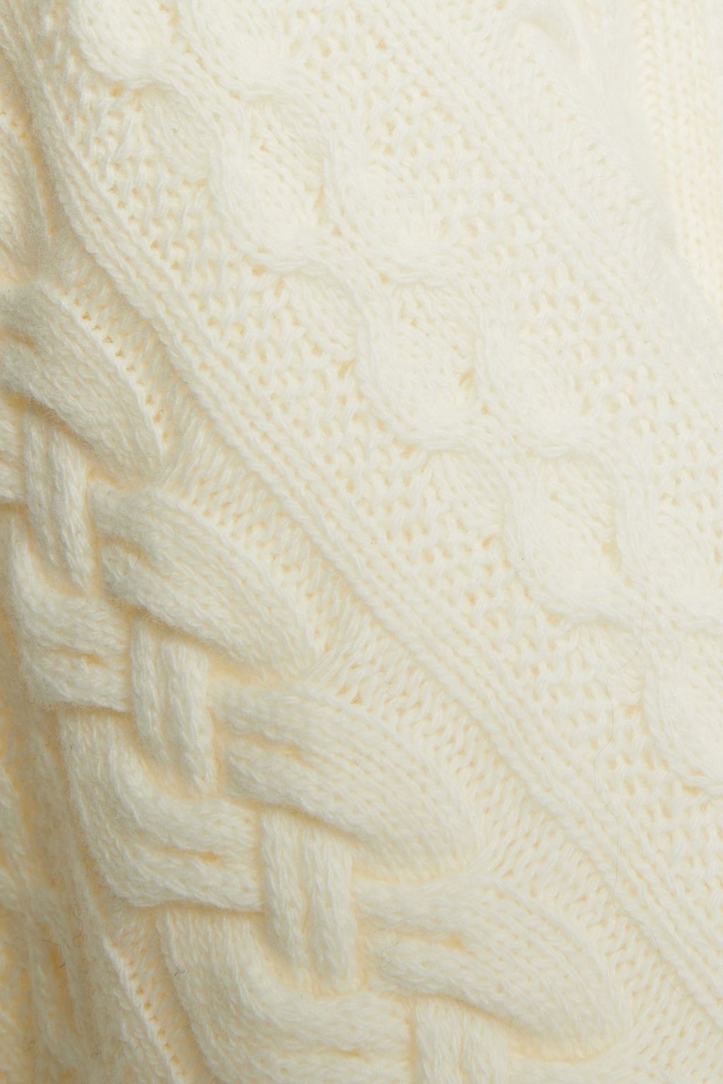 VIVETTA Asymmetric cable-knit wool sweater