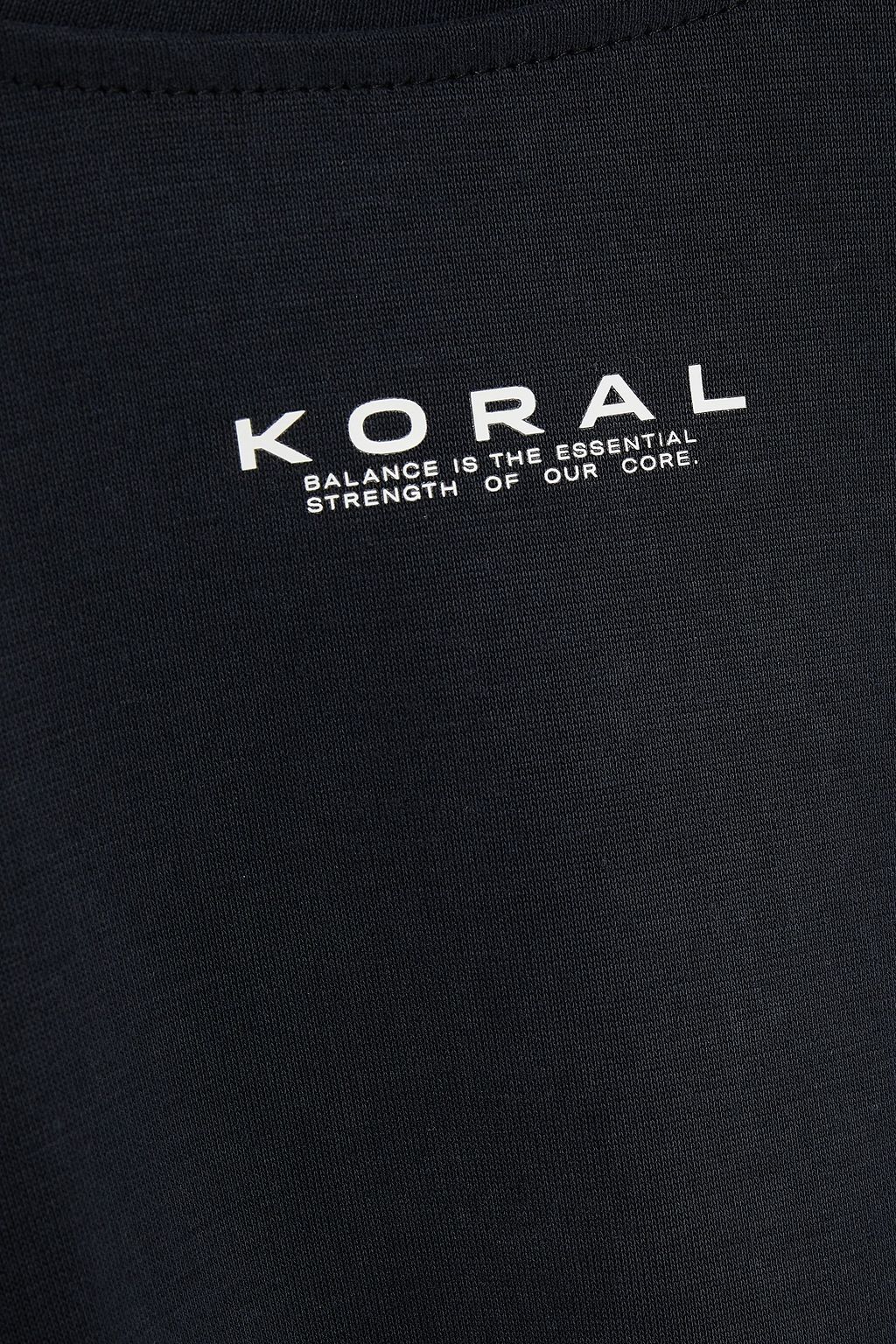 KORAL Cropped printed jersey top