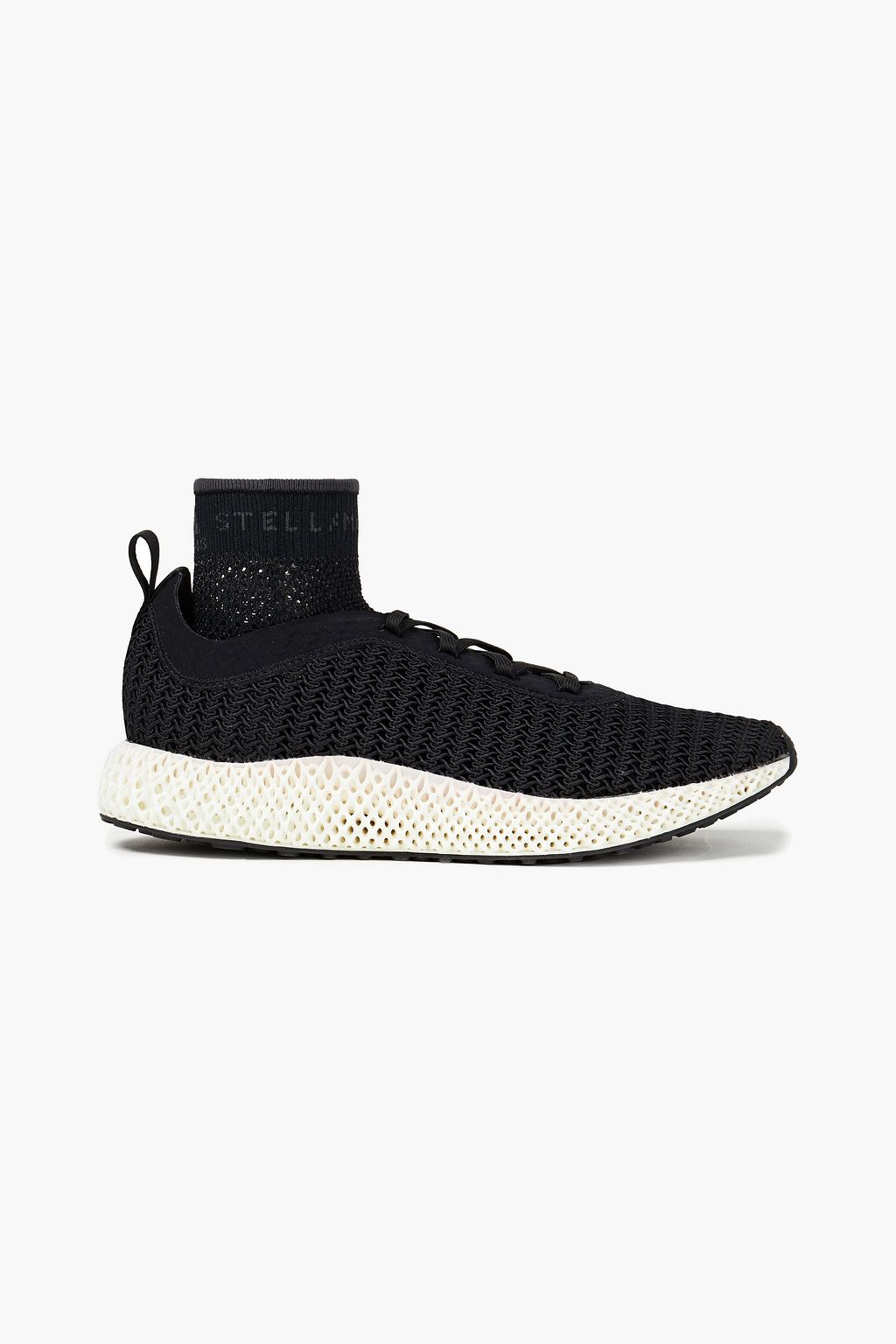 أسود حذاء سنيكرز برقبة عالية من نسيج محبوك مرن 70 تخفيض يصل إلى The Outnet Adidas By Stella Mccartney The Outnet