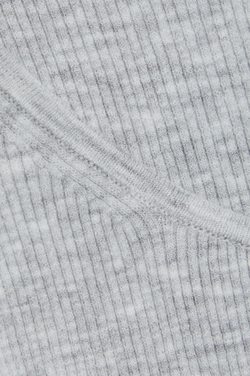 MICHAEL KORS COLLECTION Mélange ribbed-knit top
