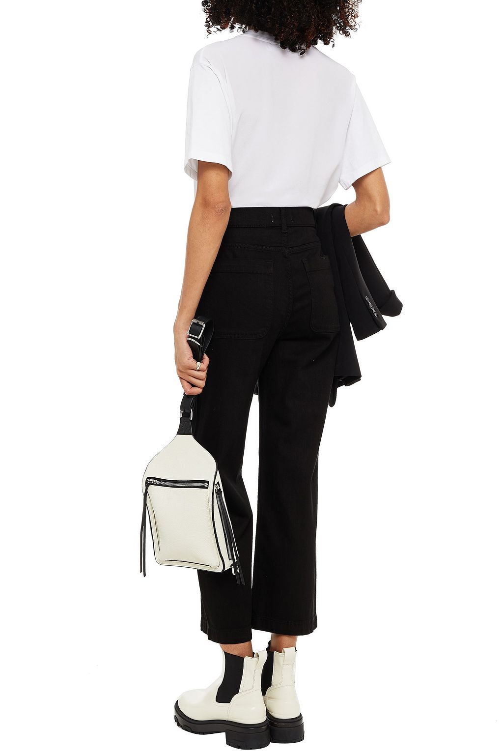 DL1961 Hepburn cropped high-rise wide-leg jeans