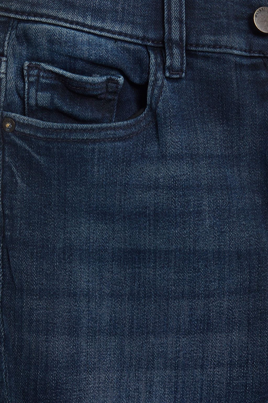 DL1961 Farrow cropped frayed high-rise skinny jeans