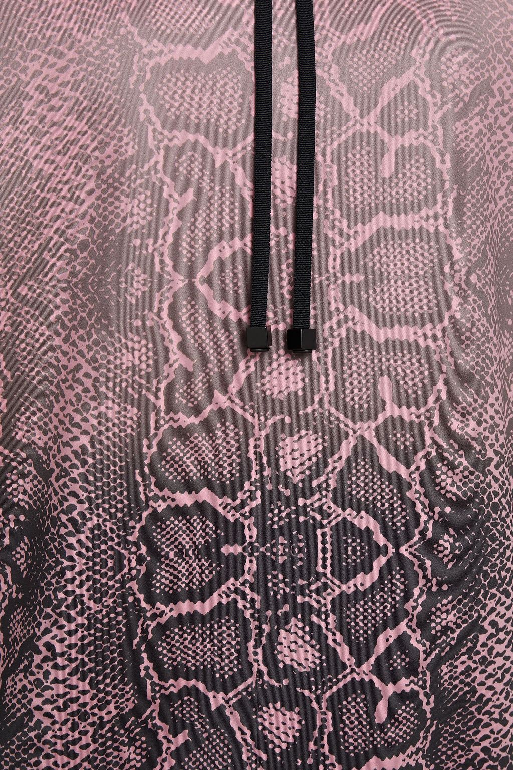 KORAL Snake-print woven hoodie