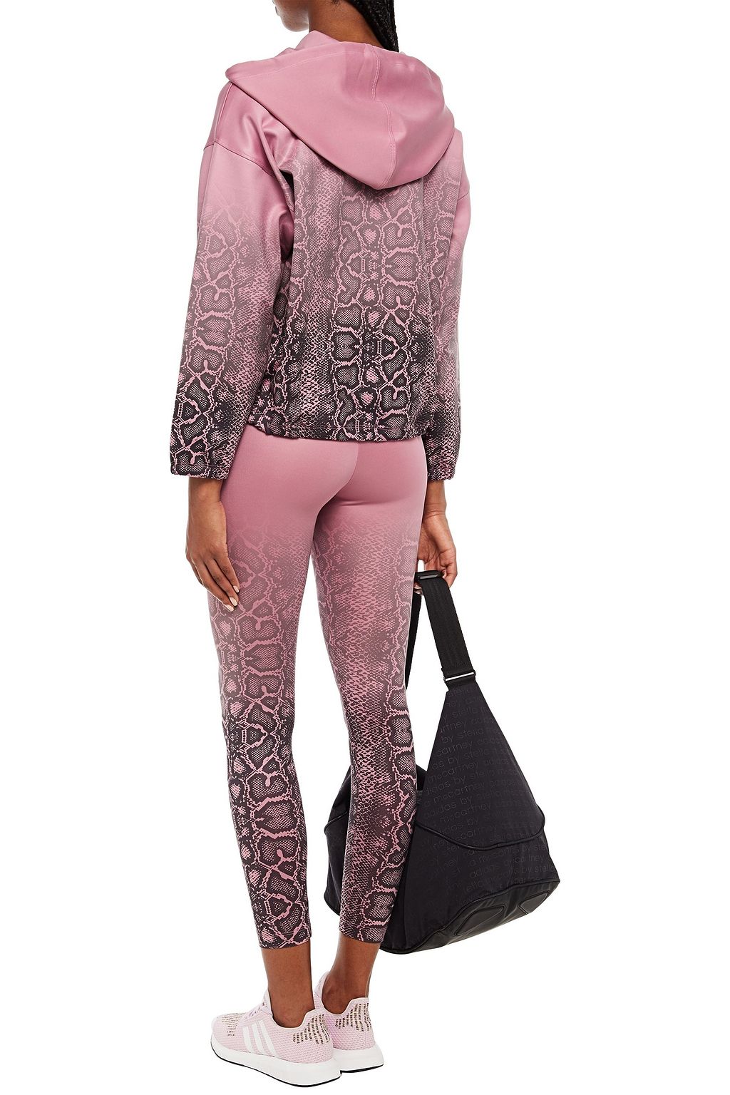KORAL Snake-print woven hoodie