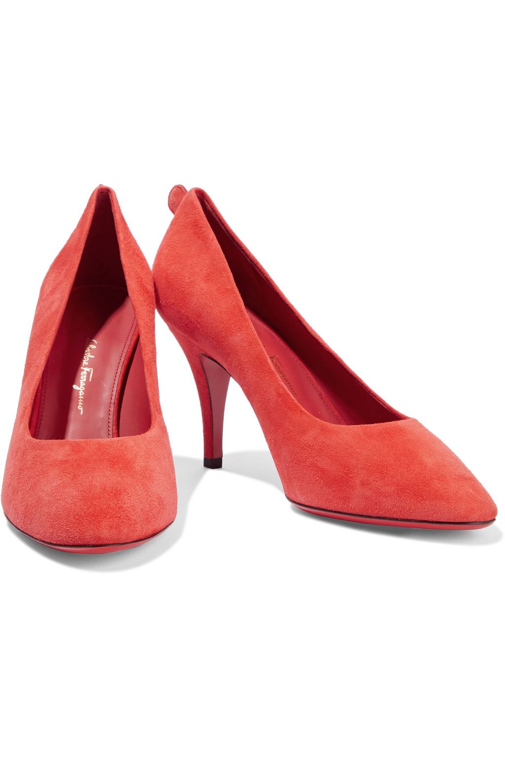 FERRAGAMO Judy suede pumps