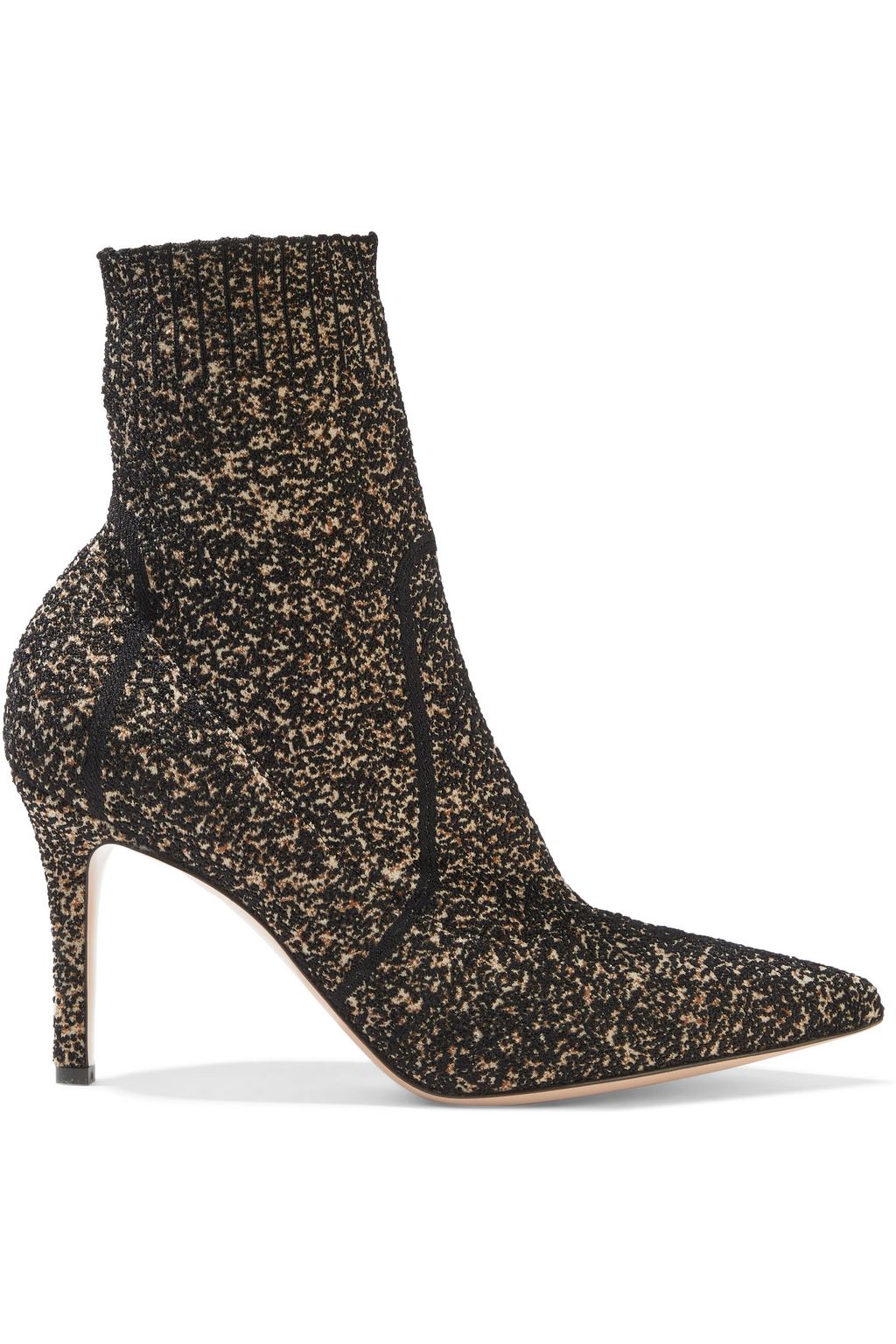 GIANVITO ROSSI Fiona bouclé-knit sock boots | THE OUTNET