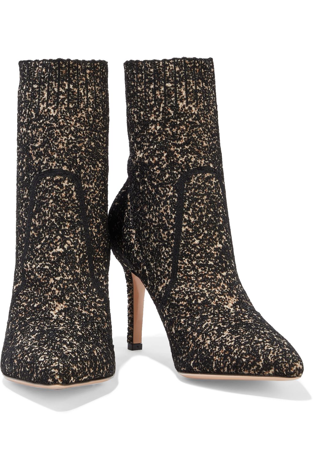 GIANVITO ROSSI Fiona bouclé-knit sock boots