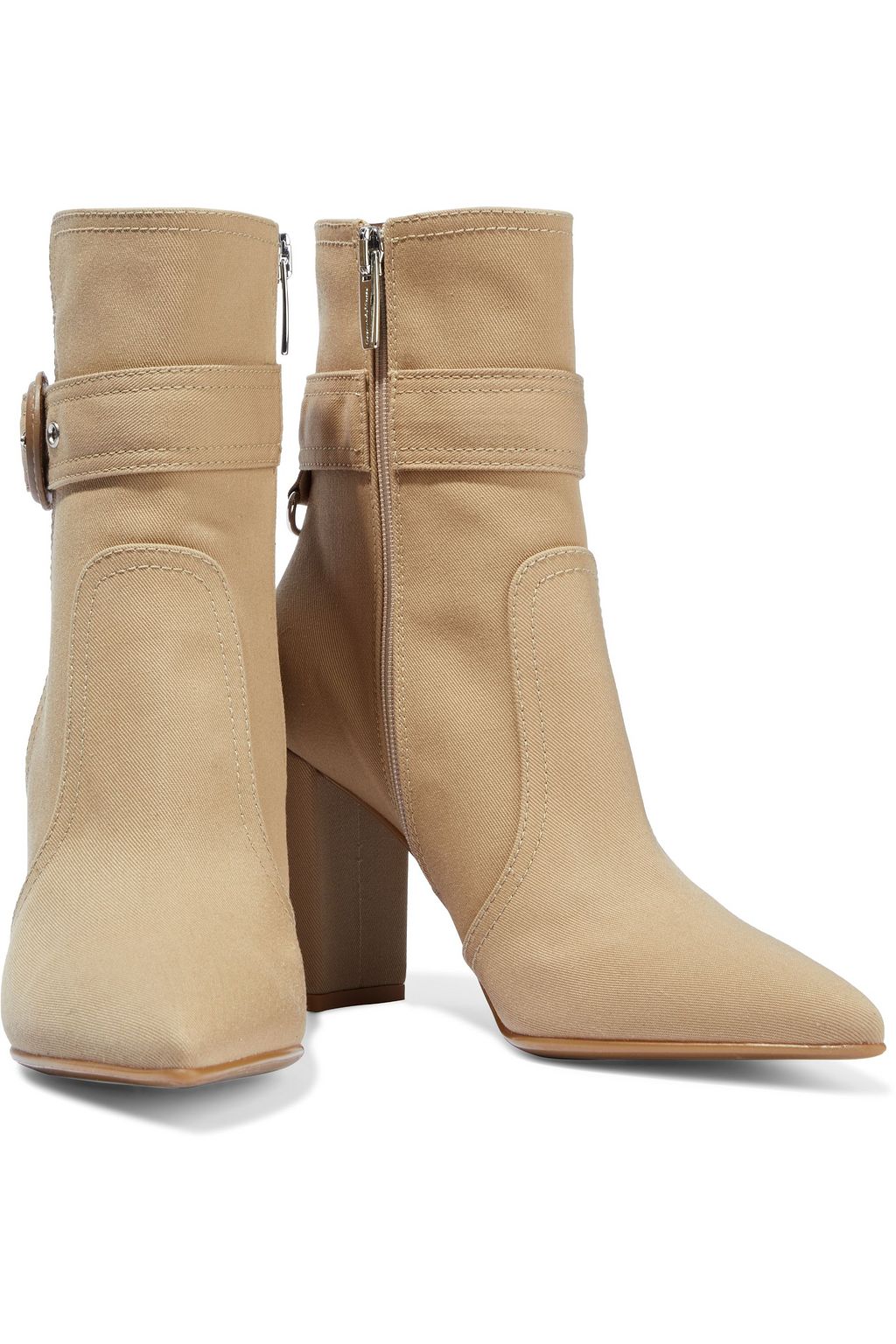 GIANVITO ROSSI Miller buckled twill ankle boots
