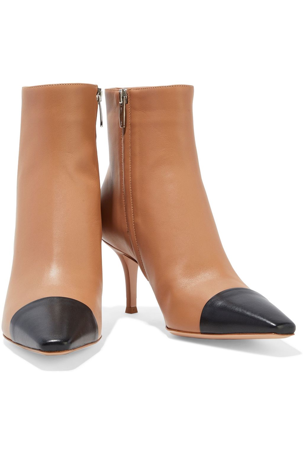 GIANVITO ROSSI Lucy two-tone leather ankle boots