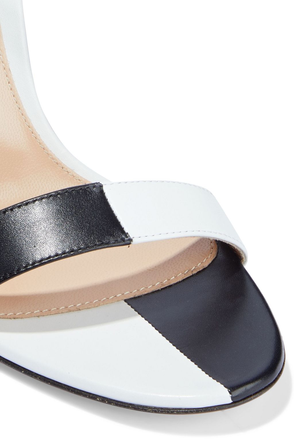 GIANVITO ROSSI Dama two-tone leather sandals