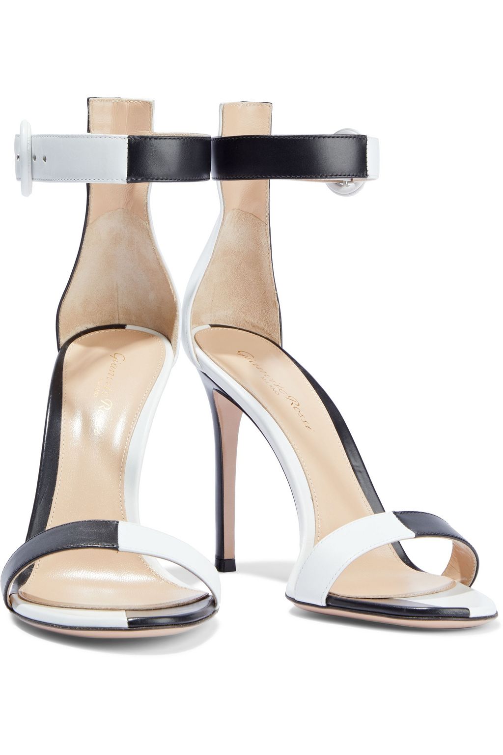 GIANVITO ROSSI Dama two-tone leather sandals
