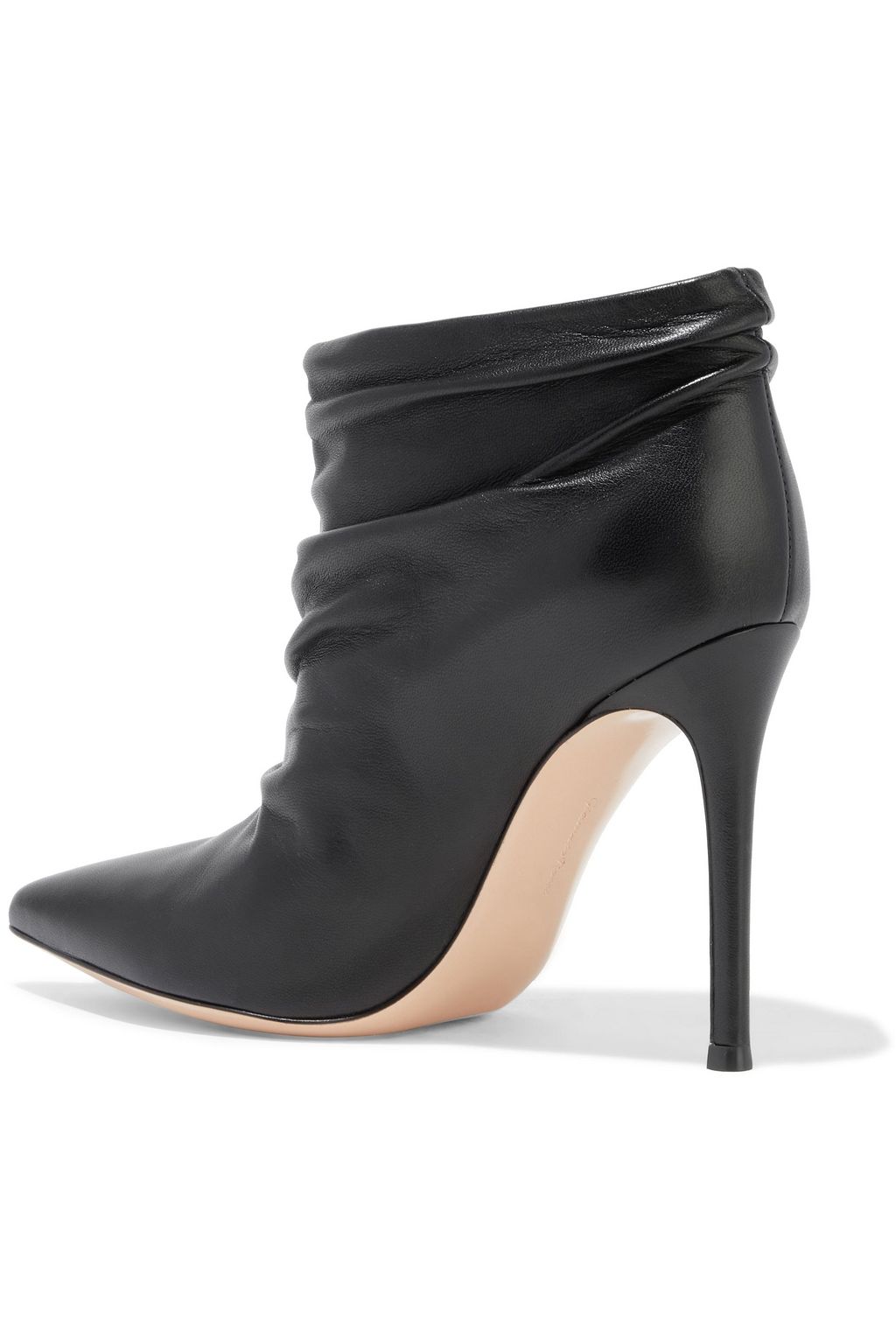 GIANVITO ROSSI Cyril ruched leather ankle boots