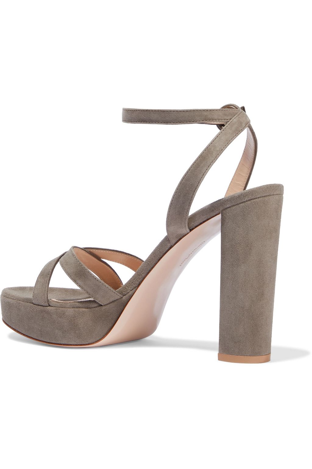 GIANVITO ROSSI Poppy 100 suede platform sandals