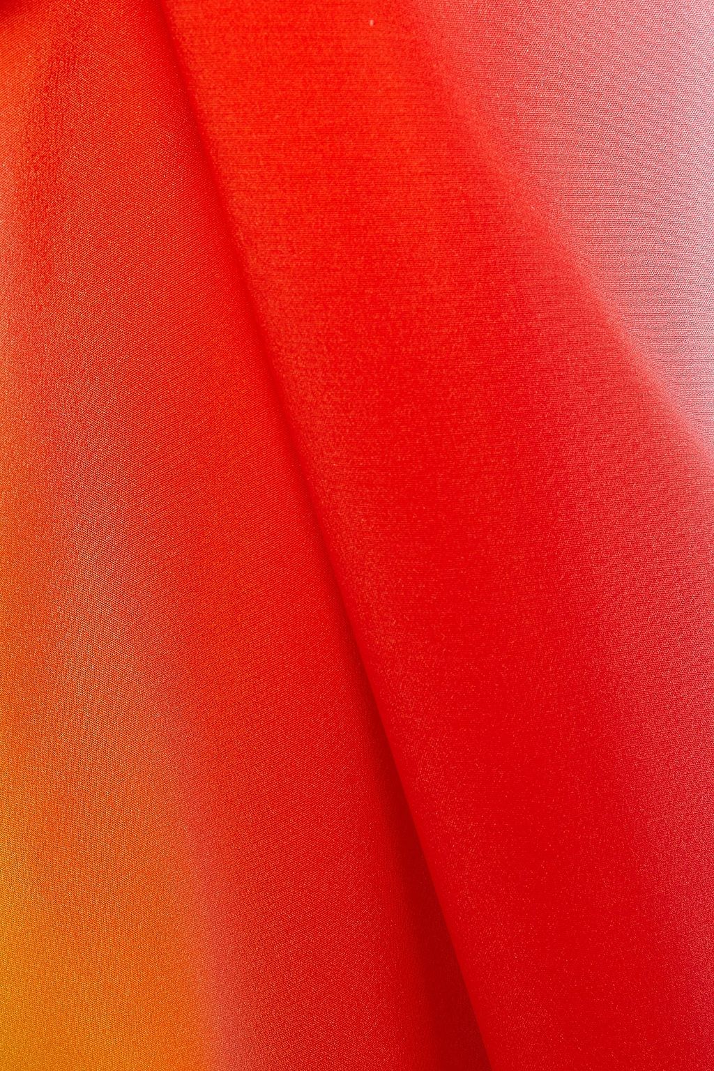ÊTRE CÉCILE Dégradé striped silk-crepe midi slip dress