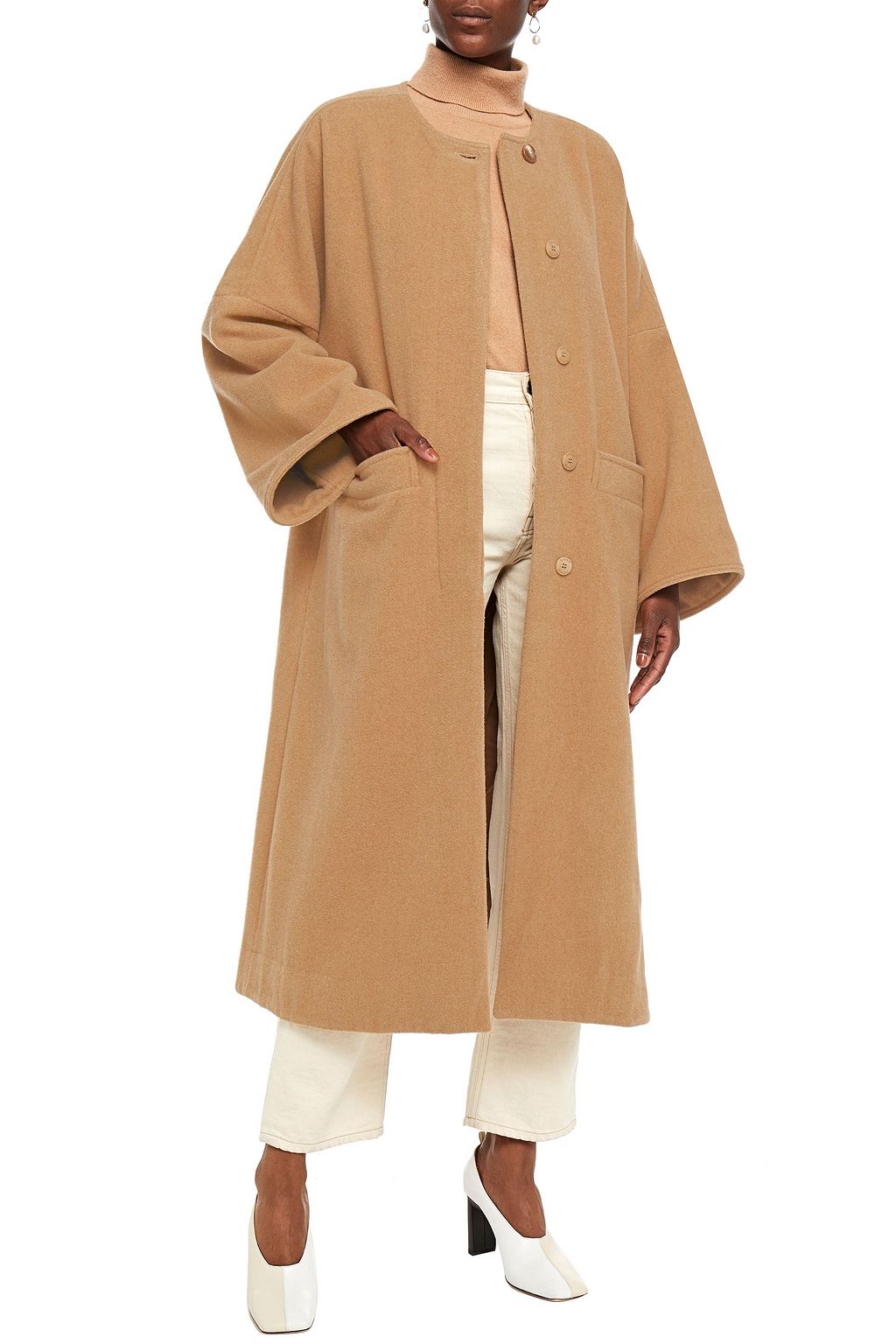 RODEBJER Nusa wool-blend felt coat