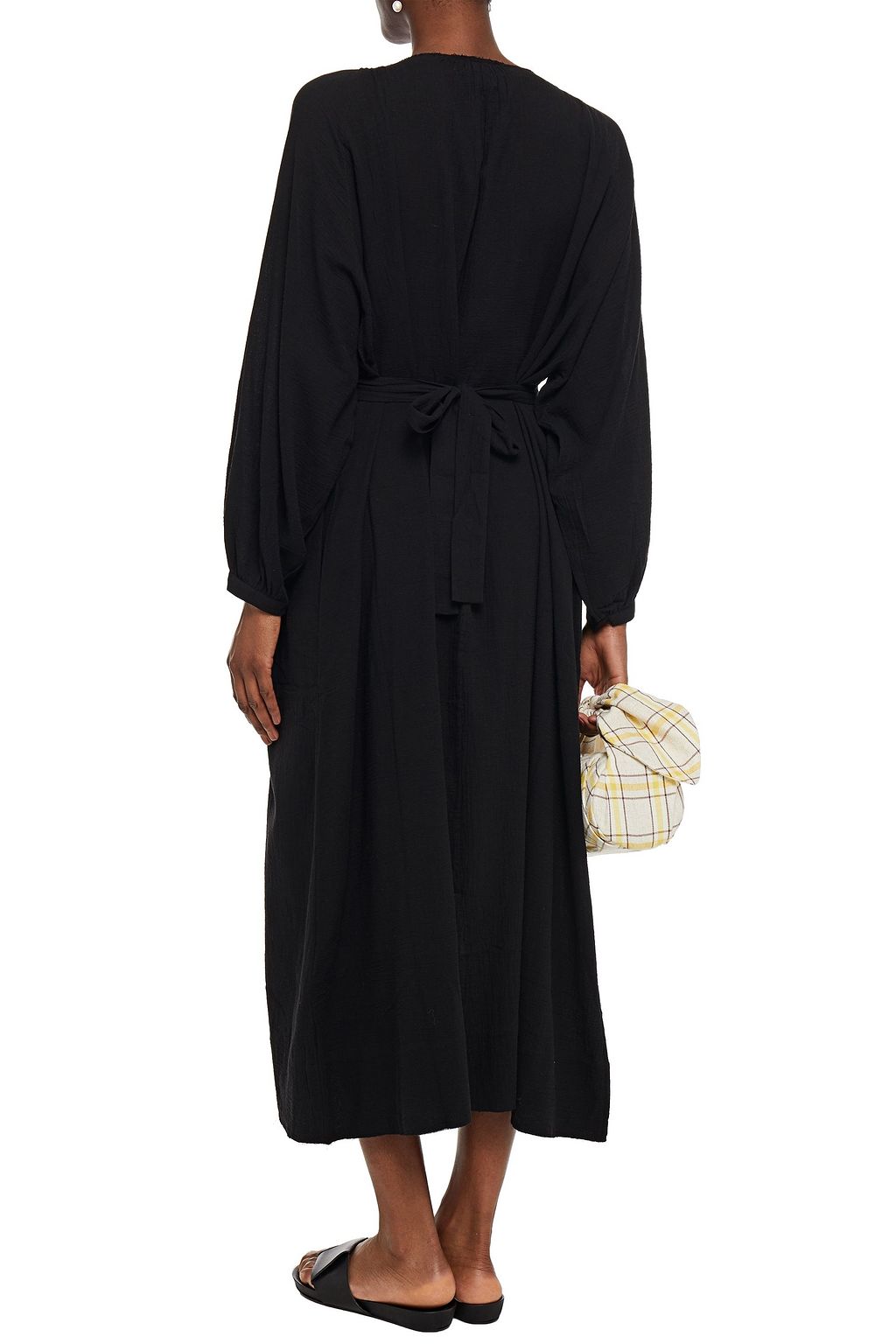 RODEBJER Endre gathered crinkled-cotton midi dress