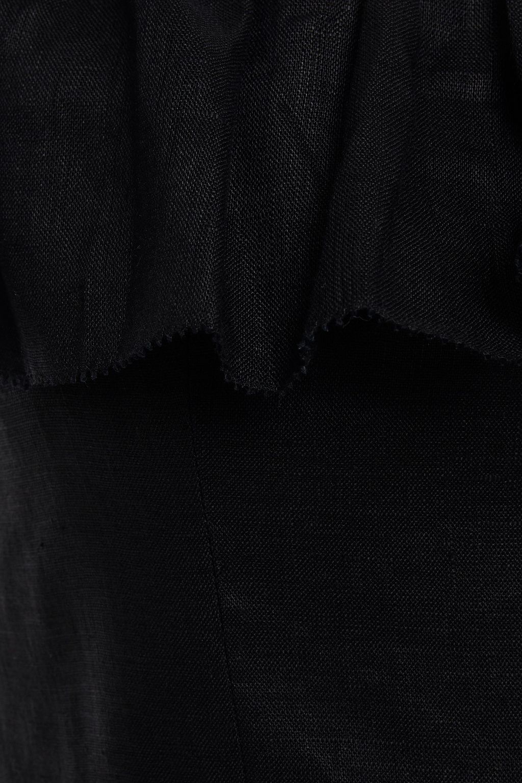 ZIMMERMANN Ruffled linen midi dress